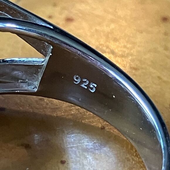 Natural Labradorite Sterling Silver Ring Size 7 - Picture 7 of 10